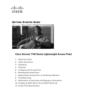 Cisco AIR-LAP1141N-A-K9 Getting Started Guide