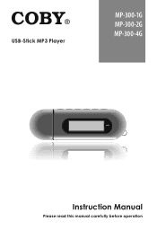 Coby MP300-4GBLK User Manual