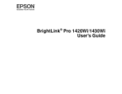 Epson BrightLink Pro 1430Wi User Manual