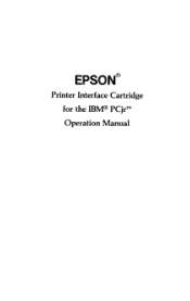 Epson LX-90 User Manual - IBM PC Jr. 8690 PIC for LX-90