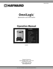 Hayward HLBASE OmniLogic-Operation-Manual-Pre-2023-092473RevL