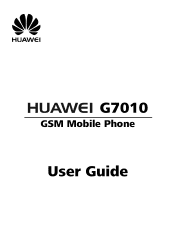 Huawei G7010 User Manual