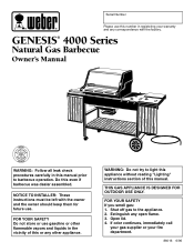 Weber Genesis 4000 LP Owner Manual