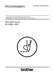 Brother International BAS-342F Programmer Instruction Manual - English