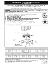 Electrolux E36GC70FSS Installation Instructions