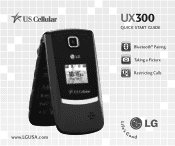 LG UX300 Blue Quick Start Guide