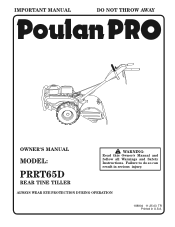 Poulan PRRT65D User Manual