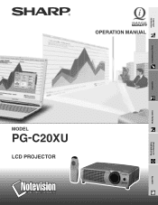 Sharp PG-C20XU PG-C20XU Operation Manual