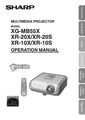 Sharp XR-10XDM XG-MB55X Operation Manual
