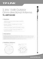 TP-Link TL-ANT2415D Specifications