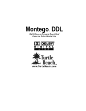 Turtle Beach Montego DDL User's Guide