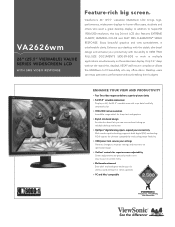 ViewSonic VA2626wm VA2626wm PDF Spec Sheet