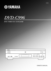 Yamaha DVD-C996GL DVD-C996GL Manual