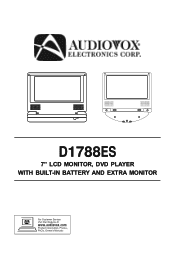 Audiovox D1788ES Owners Manual