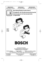 Bosch 1507 Operating Instructions