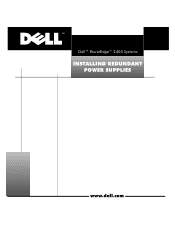 Dell PowerEdge 2400 Installing Redundant Power Supplies