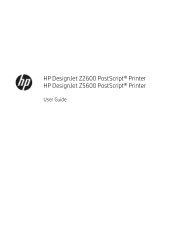 HP DesignJet Z2000 User guide