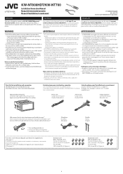JVC KW-NT700 Installation Manual