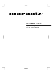Marantz SR4000 User Guide