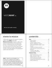 Motorola MOTOROKR Z6m Alltel - Music Player Guide (Spanish)