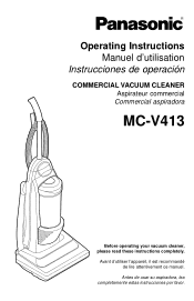 Panasonic MCV413 MCV413 User Guide
