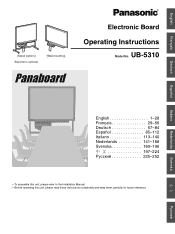 Panasonic UB-5310 Operating Instructions