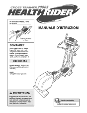 ProForm Xp 542e Italian Manual