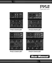 Pyle PAD12MXUBT Instruction Manual