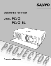 Sanyo PLV Z1 Owners Manual