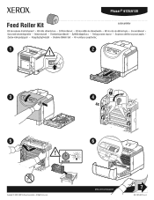 Xerox 6125N Feed Roller Kit Instruction Sheet