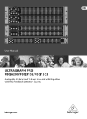 Behringer ULTRAGRAPH PRO FBQ3102 Manual