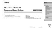 Canon PowerShot SX710 HS User Guide
