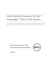 Dell PowerEdge PDU Managed LED Cabling PowerEdge T320/T420