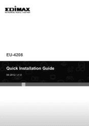 Edimax EU-4208 Quick Install Guide