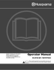 Husqvarna M-ZT 61 Operation Manual