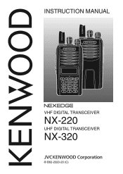 Kenwood NX-320 Operation Manual 3