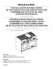 KitchenAid KDRS483VSS Installation Guide