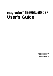 Konica Minolta A0EA012 magicolor 5650/5670 User Manual