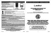 Lasko U35120 User Manual