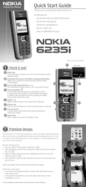 Nokia 6235i Nokia 6235i Alltell Quick Start Guide US English