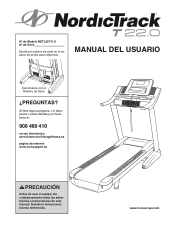 NordicTrack T22.0 Treadmill Spanish Manual