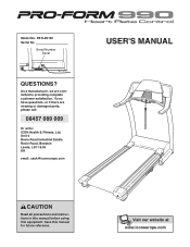 ProForm 900 Treadmill Uk Manual
