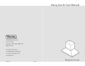 Viking DBCV3082 Use and Care Manual