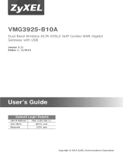 ZyXEL VMG3925 User Guide