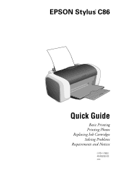 Epson Stylus C86 Quick Reference Guide