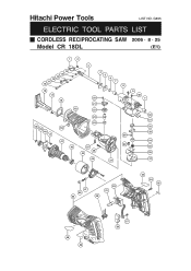 Hitachi CR18DLP4 Parts List