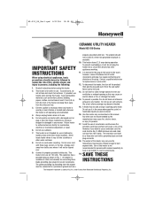 Honeywell HZ-510 Owners Manual