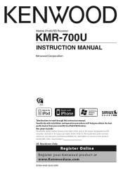 Kenwood KMR-700U Instruction Manual