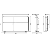 NEC LCD4020-2-AV LCD4020 mechanical drawing