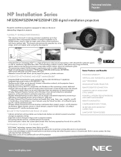 NEC NP1150 NP1150/2150/3150/3151W spec brochure